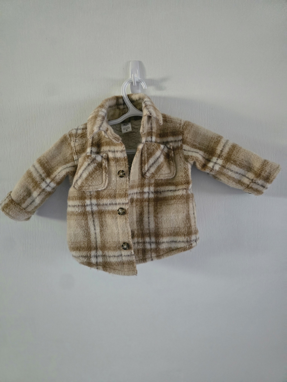 Carter's Sherpa-Lined Plaid Shacket Jacket | 6 Months